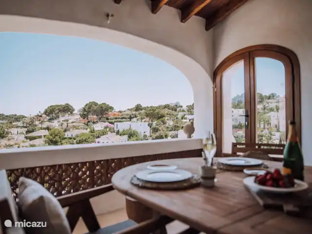 Le June Boutique Villa Benissa | Espagne, Costa Blanca, Benissa - villa Table à manger couverte