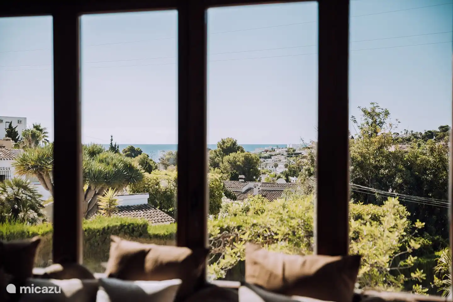 Vue depuis le salon de l’appartement La Fustera
