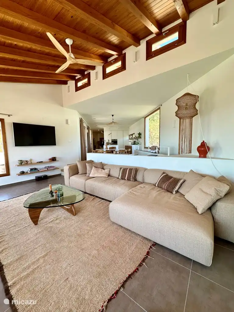 Wohnzimmer, Sitzgrube in der Villa Emperador