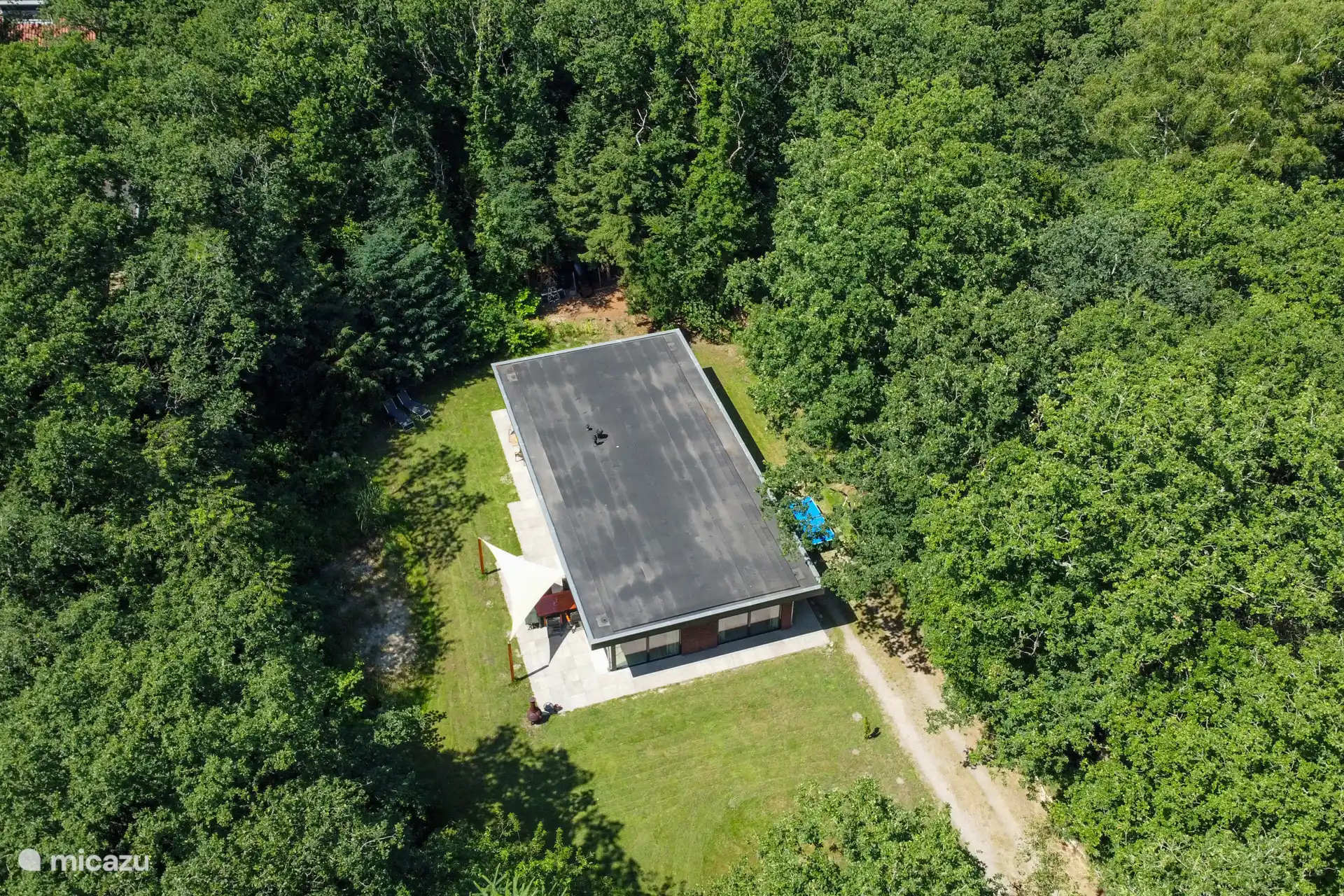 Umgeben von viel Grün um Sie herum