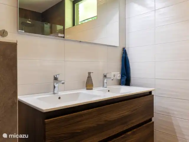 Bosvilla de Merel, unieke lokatie    huren in Nederland, Drenthe, Wateren - villa Badkamer met 2e toilet