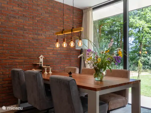 Bosvilla de Merel, unieke lokatie    huren in Nederland, Drenthe, Wateren - villa Keuken en eethoek in de Merel