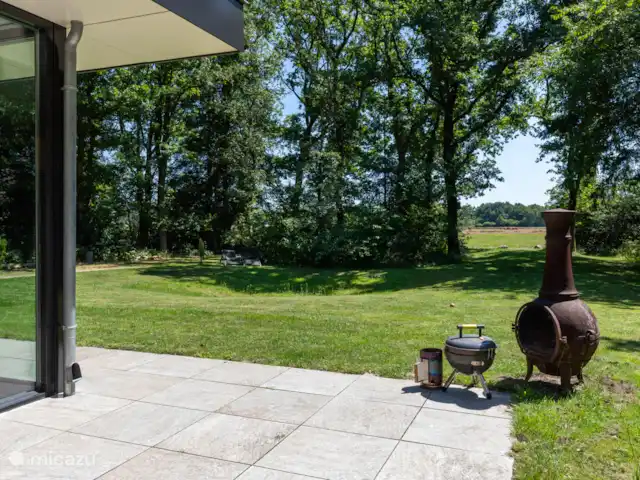 Bosvilla de Merel, unieke lokatie    huren in Nederland, Drenthe, Wateren - villa Houtkachel en bbq alleen wanneer het veilig is en niet bij droog weer