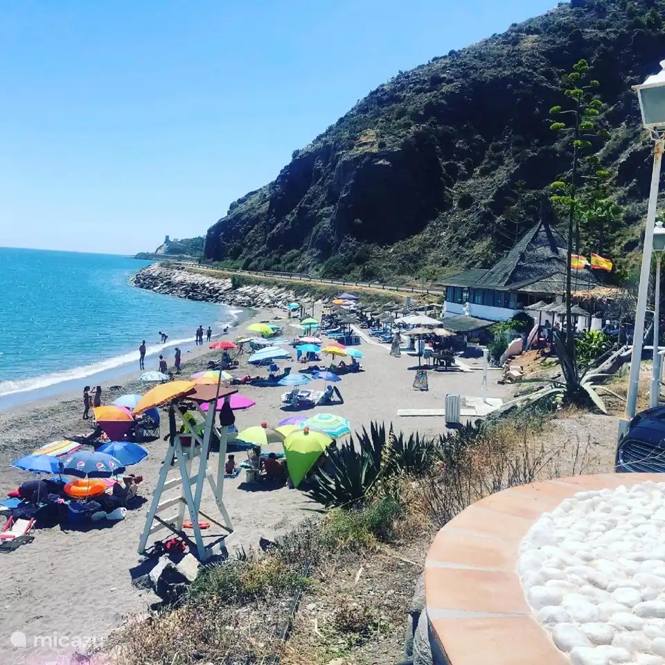 Playa Vilches (1 minute by car or 10 minutes on foot). For 5 euros you can rent a sun bed for the whole day.