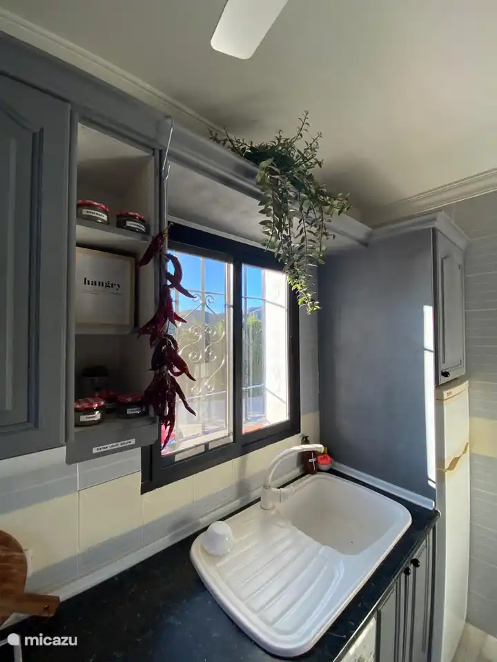 Enjoy cooking with a nice view.