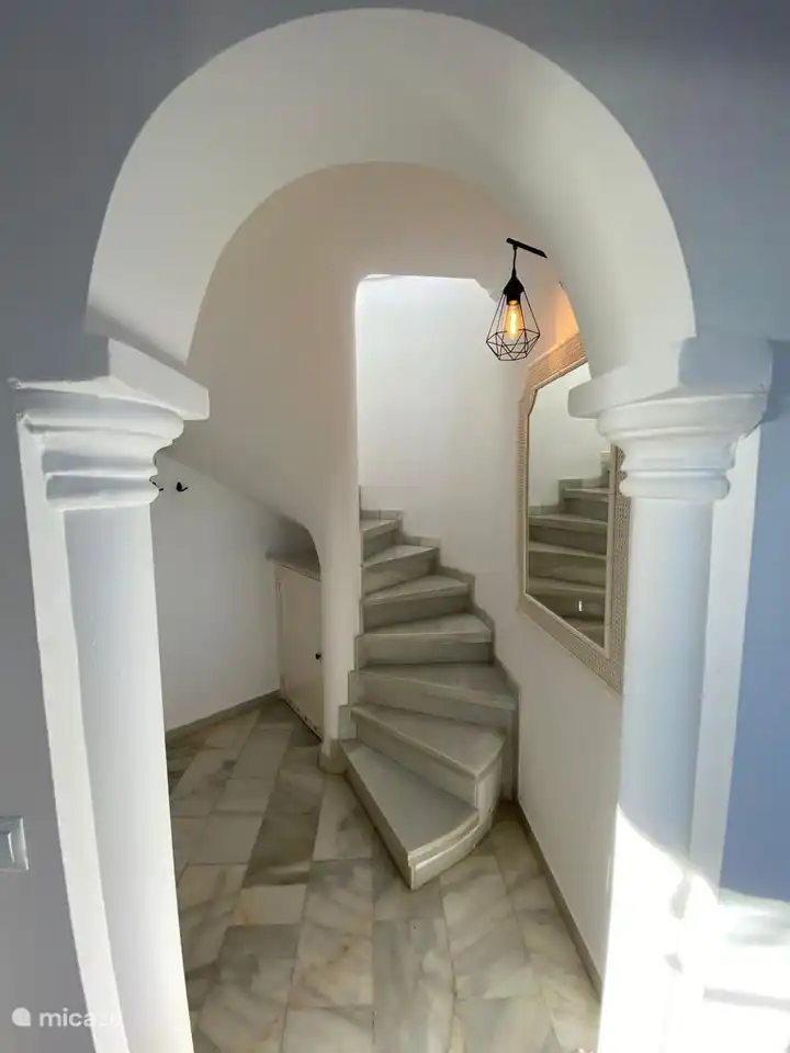 Hallway and stairs to the top
