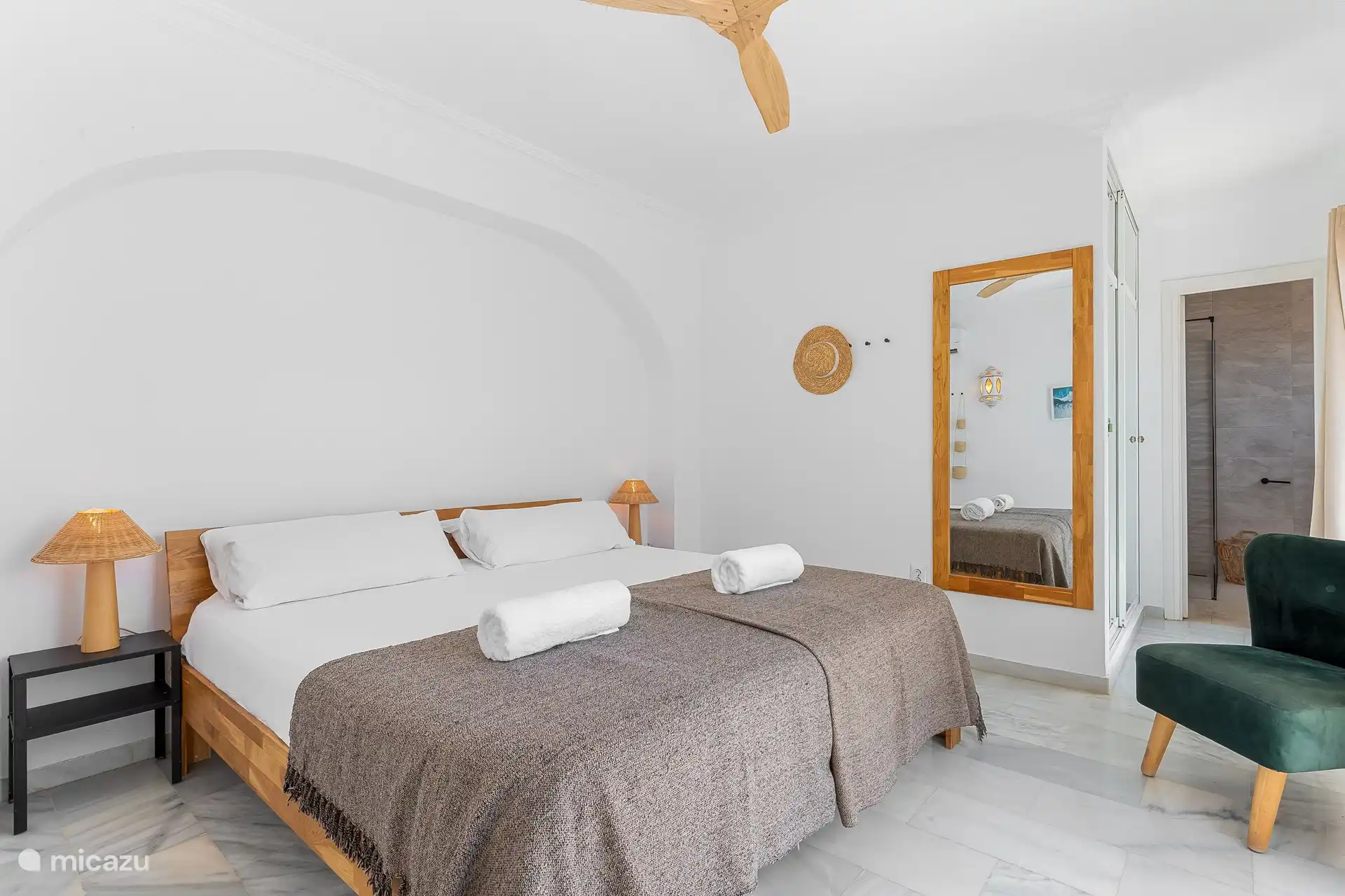 Be enchanted by the breathtaking sea views and enjoy the serene atmosphere of our bright, modern bedroom.