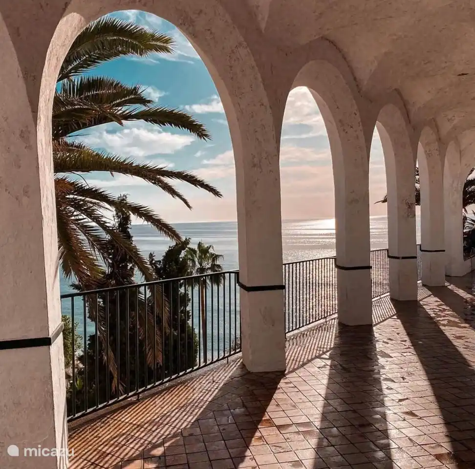 In Nerja town you can enjoy the beautiful view from the Balcony of Europe (10 minutes away by car)