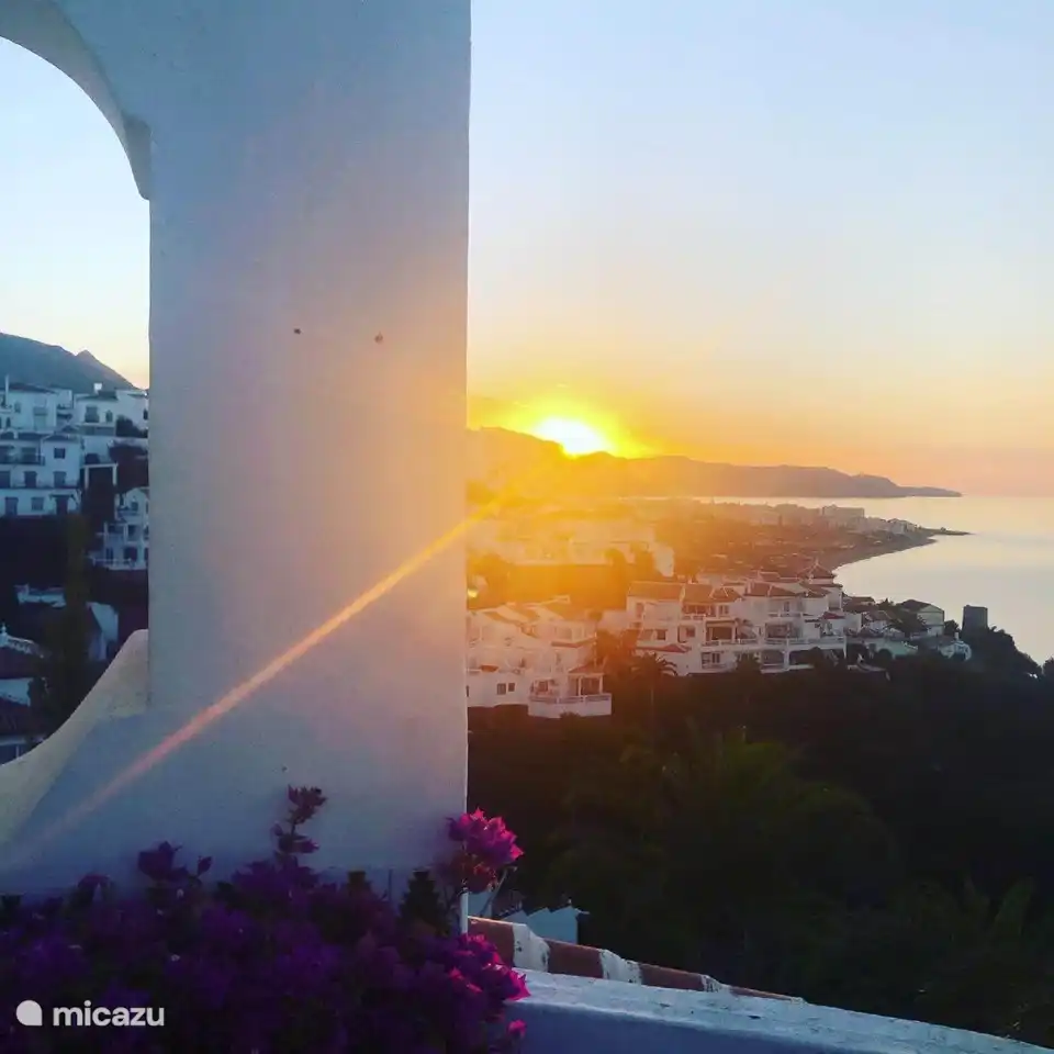 Sunrise from the roof terrace