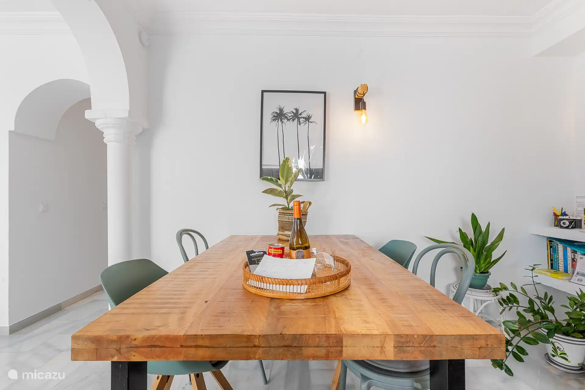 Modern dining space with comfortable seating and plenty of natural light.