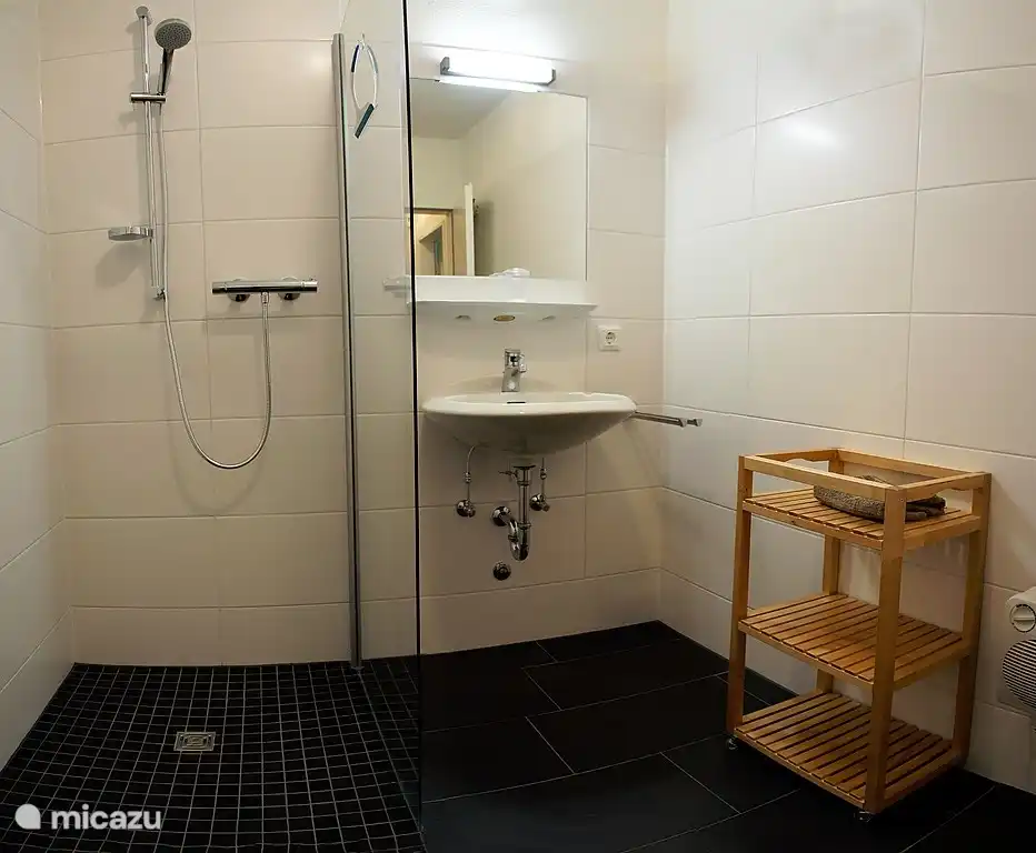 Modernes Badezimmer mit ebenerdiger Dusche