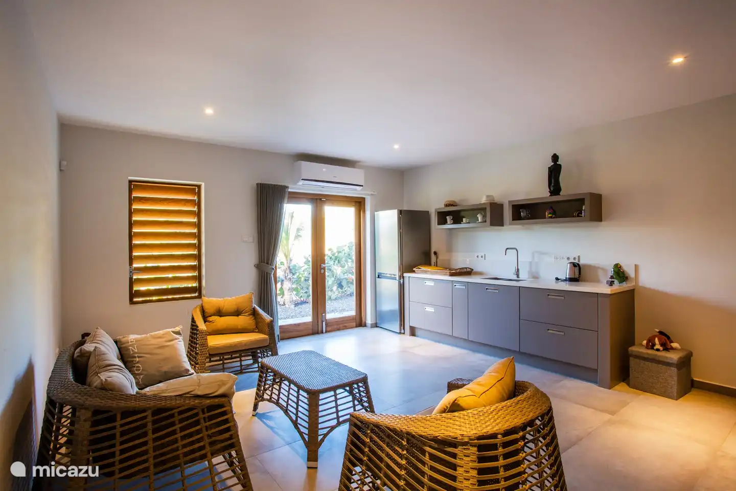 Das Studio im Erdgeschoss