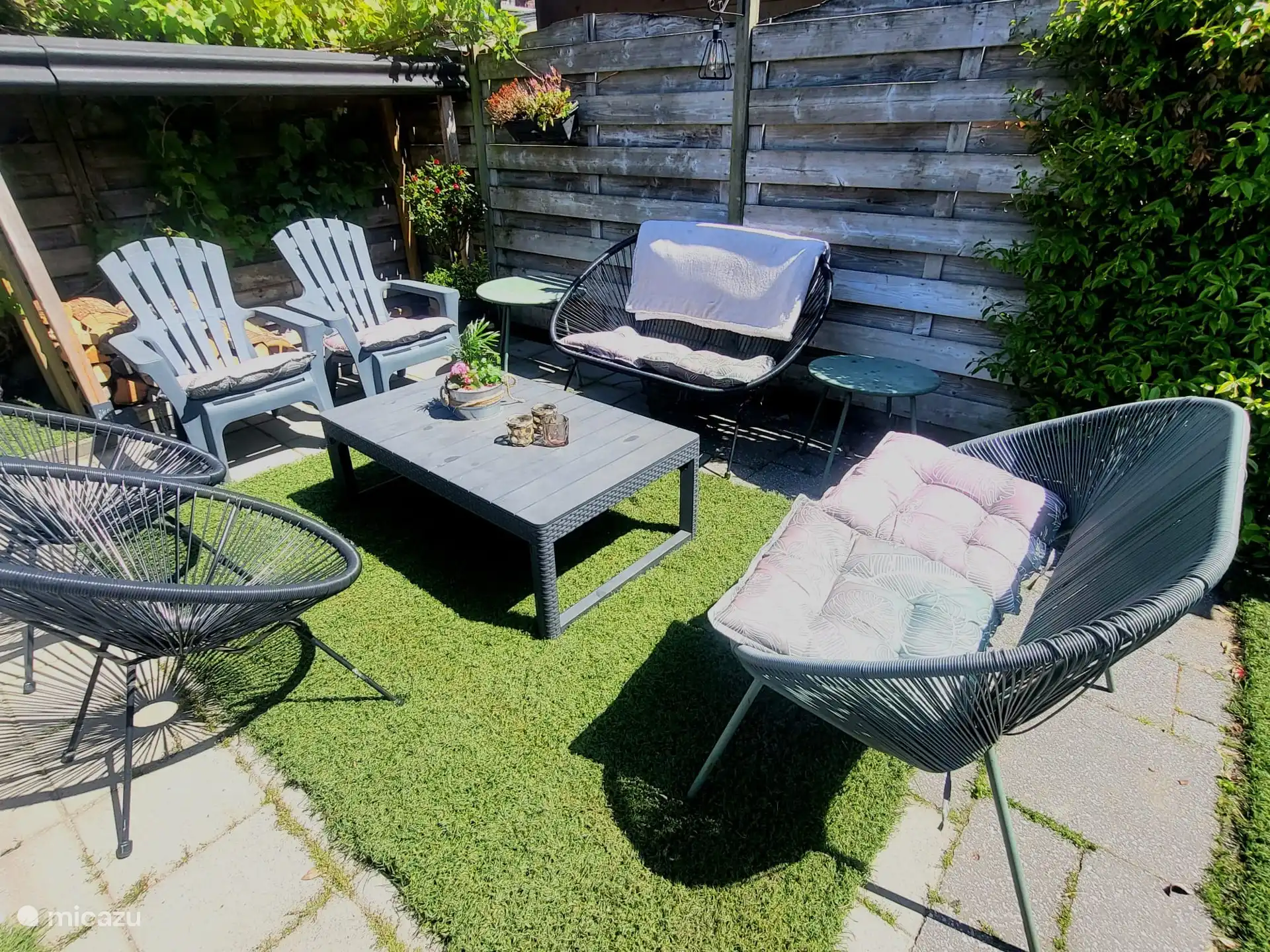 Zithoek in de tuin