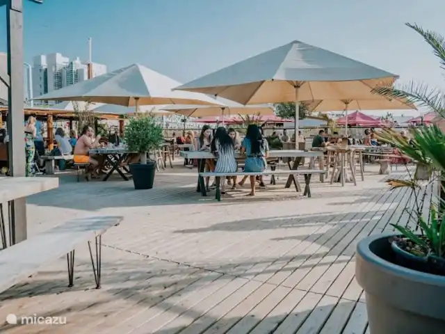 Grande maison de plage familiale, grand jardin | Pays-Bas, Hollande méridionale, La Haye - maison mitoyenne L'un des nombreux bars de plage