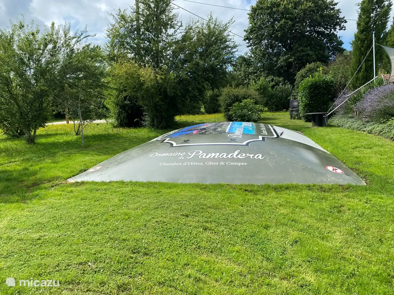 Jump on the air trampoline