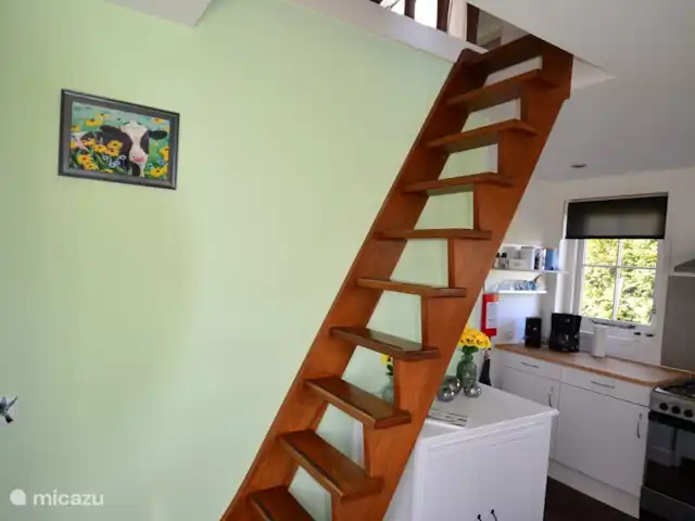 Location de Vacances Pays-Bas, Hollande du Nord, Hoogwoud, maison de vacances - Kloin maar Foin N.B. !!!! C'est un escalier raide vers le haut