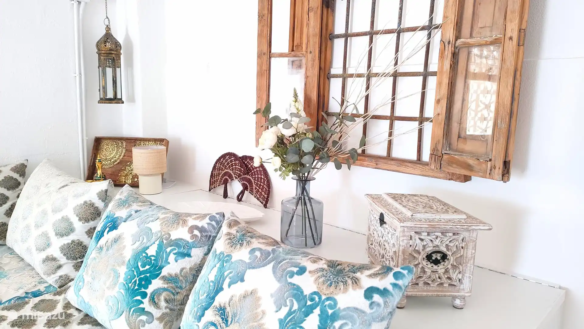 Zonnige styling kenmerkt ons vakantiehuis