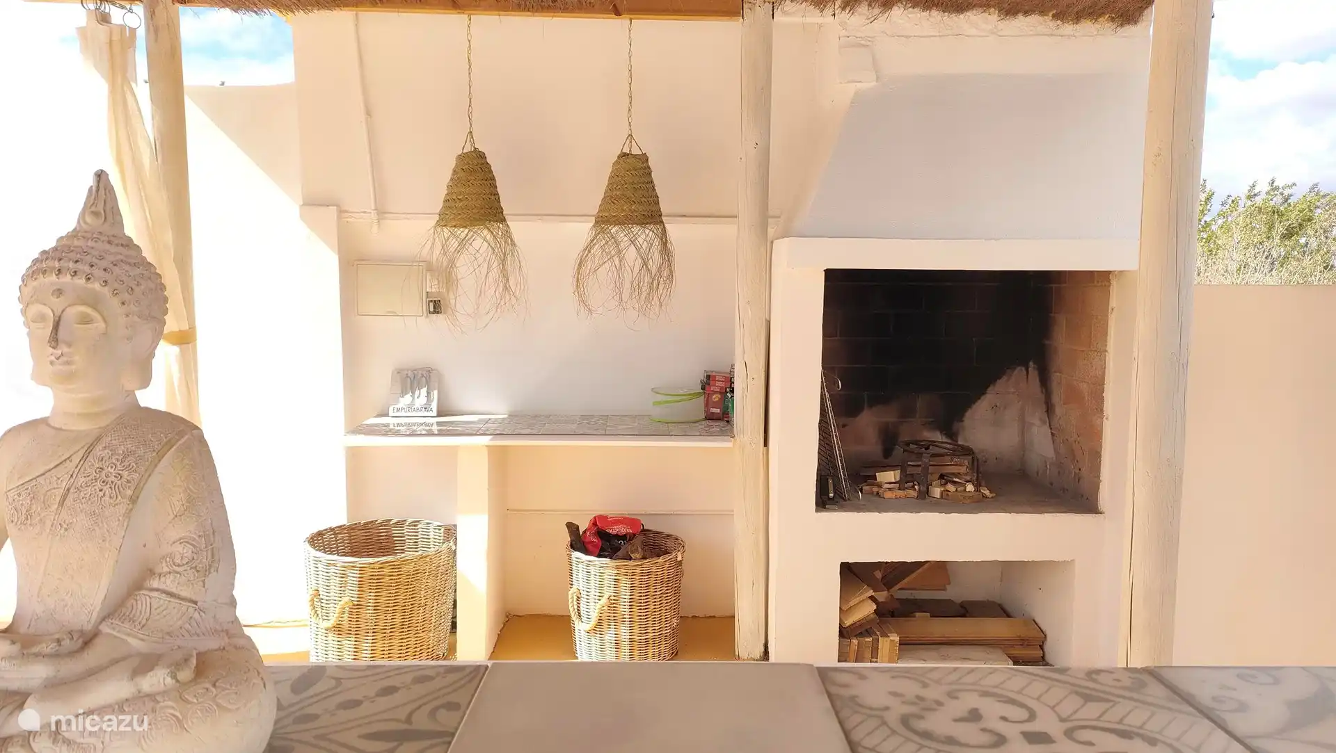 Paellero en (inductie) koken in achtertuin