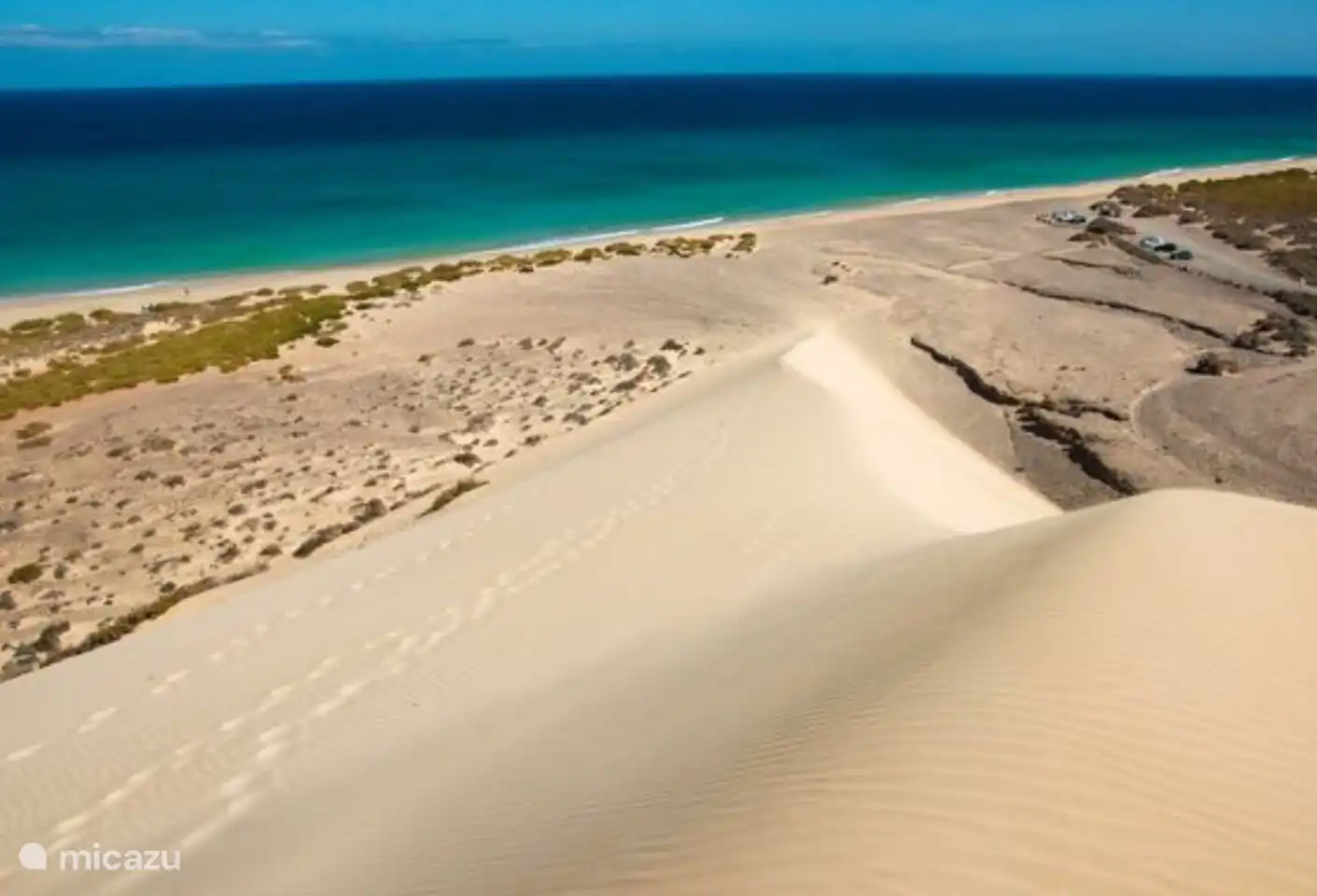 Die berühmten Sanddünen von Fuerteventura nur wenige Minuten von der Unterkunft entfernt