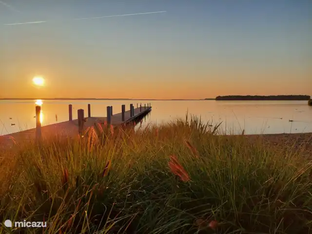 Chalet sur le Veluwemeer | Pays-Bas, Gueldre, Hulshorst (lac Veluwe) - chalet Beaux couchers de soleil
