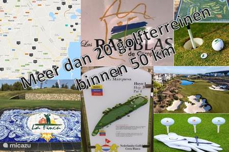 More than 20 golf courses within a radius of 50 km