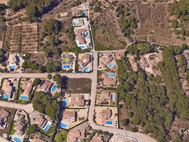 Villa Fleur | Espagne, Costa Blanca, Jávea - villa Le quartier vu du ciel.