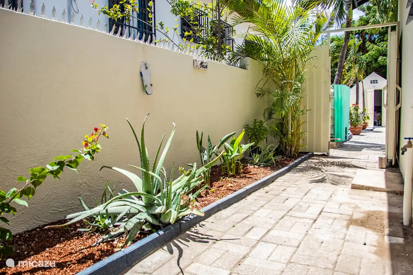 Garden between the apartments