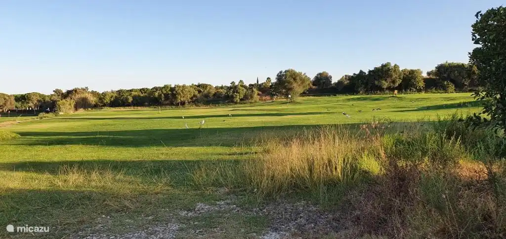 El complejo cuenta con un campo de golf de nueve hoyos.