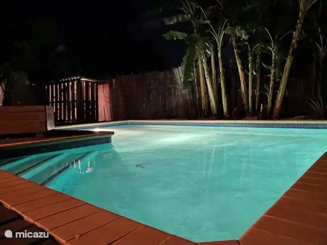 Villa confortable avec piscine privée | Curaçao, Banda Ariba (est), Seru Bottelier - villa Une belle baignade le soir..