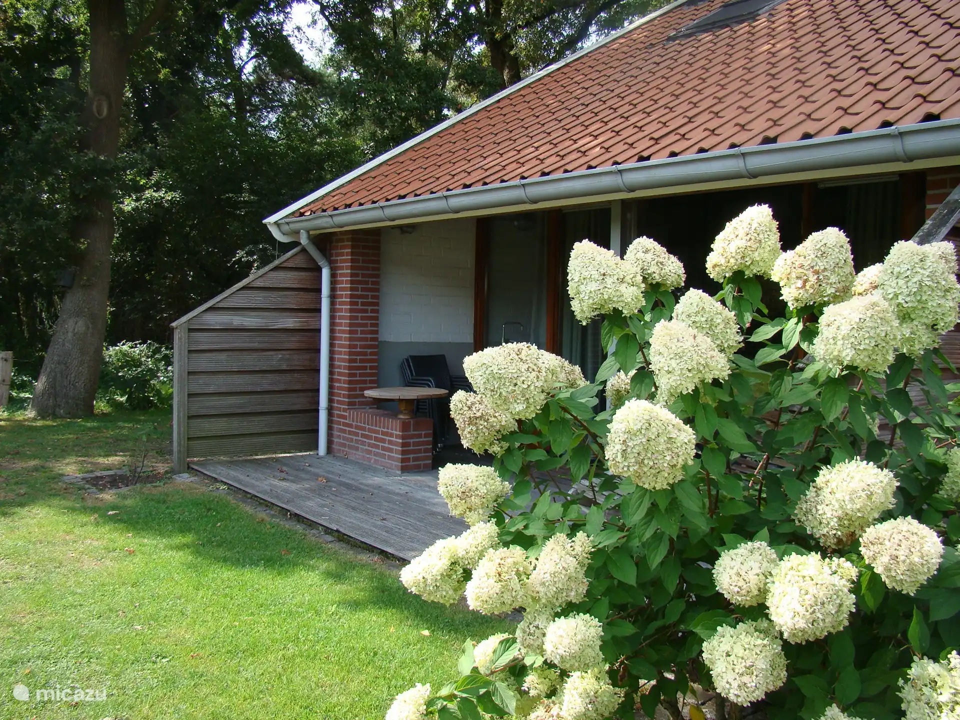 Draußen auf Veranda und Terrasse
