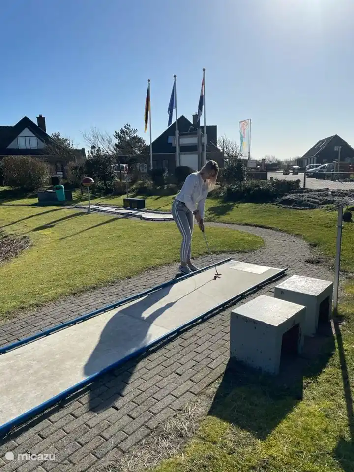 Der Minigolfplatz in unserem Park.