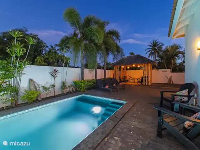 Villa Curalux | Curaçao, Curaçao-Centre, Dominguito - villa Piscine de nuit