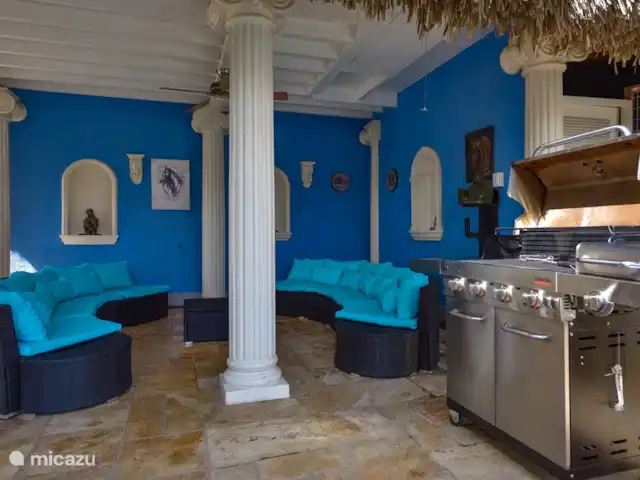 La Casa Piu Bella en Aruba, Norte, Noord - villa Rincón del mirador y barbacoa.