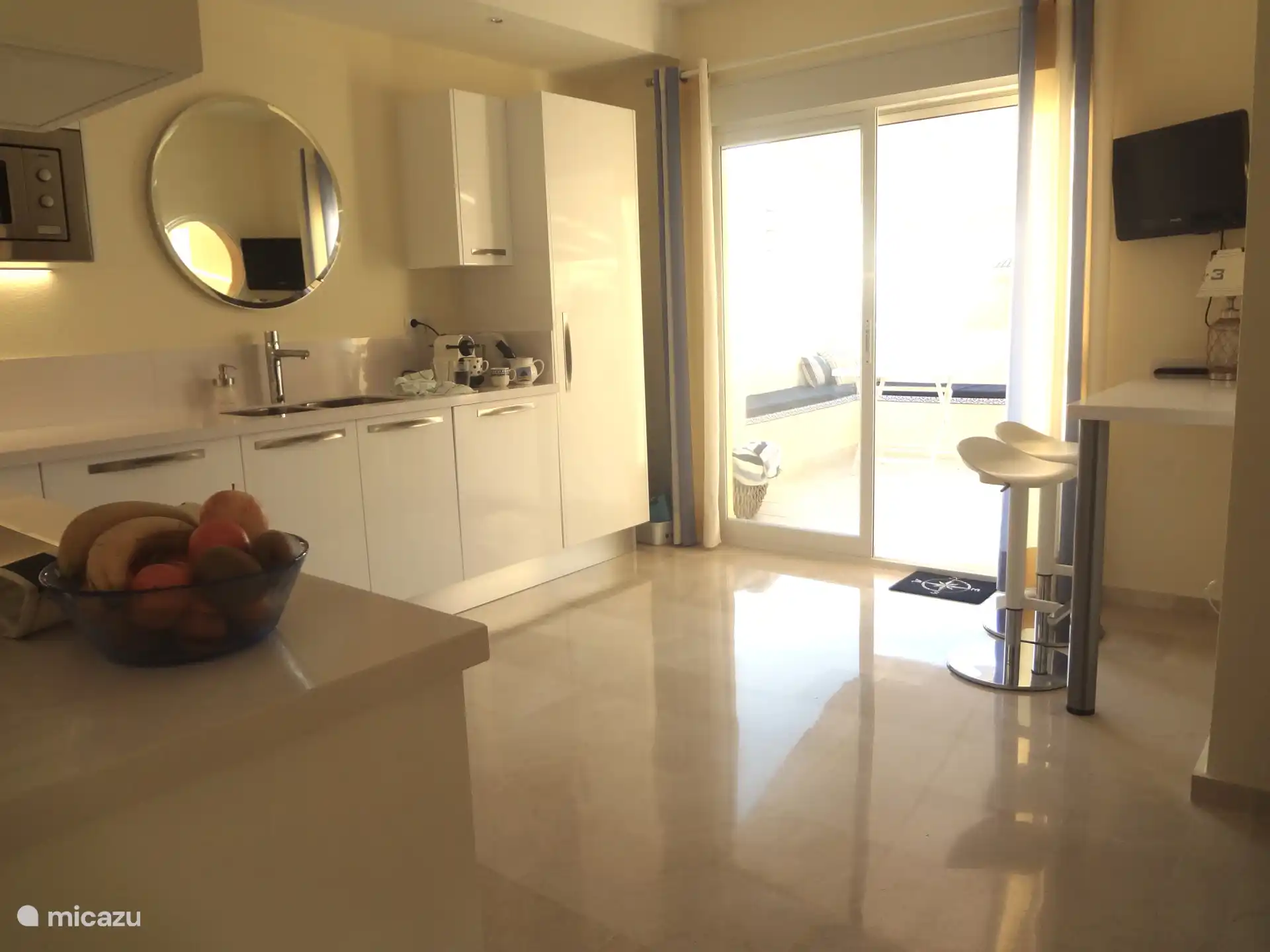 Wunderschöne offene Küche, direkt auf der Terrasse 