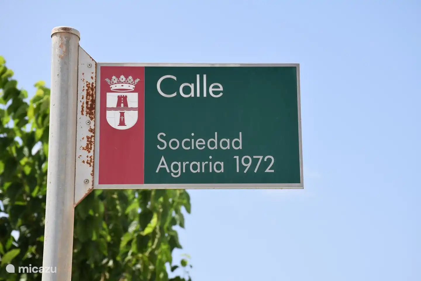 Unser Straßenname, vollständig ist dies eigentlich Calle Paseo Cooperativa Agricola c. 1972.