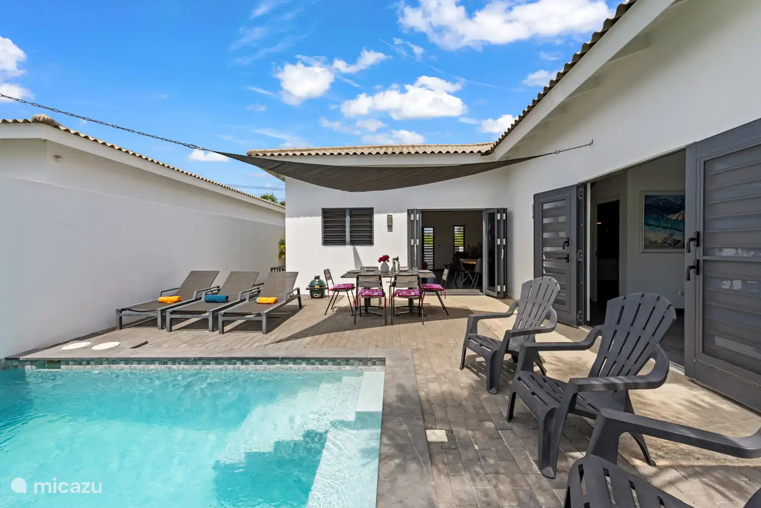 Hauptschlafzimmer neben dem Garten