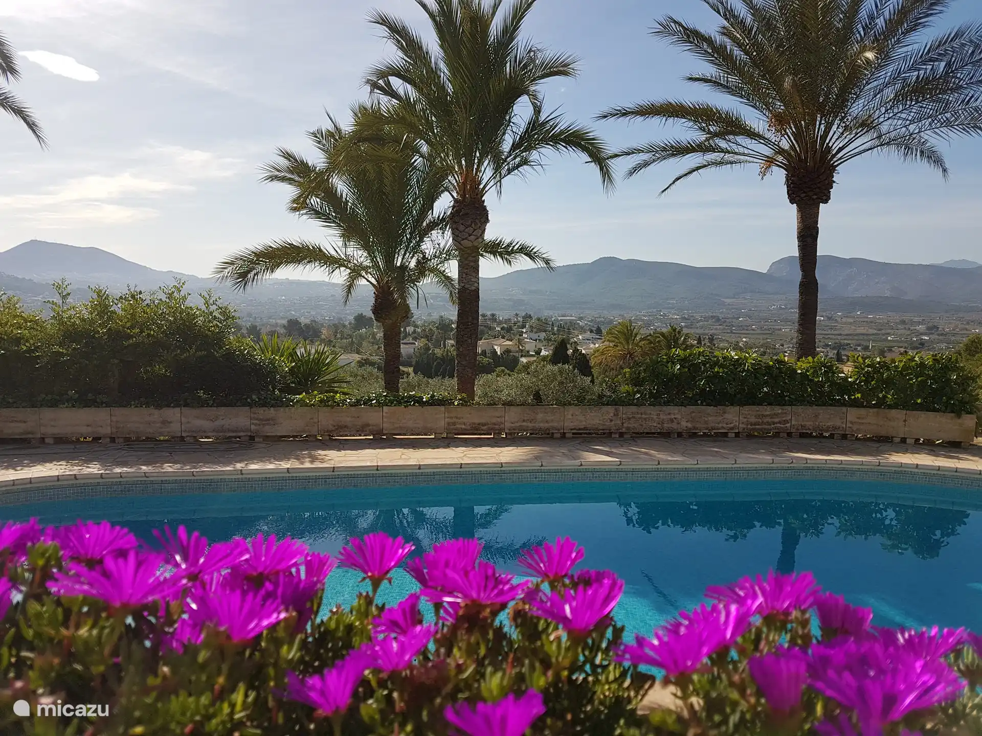 View over the valley from the terrace