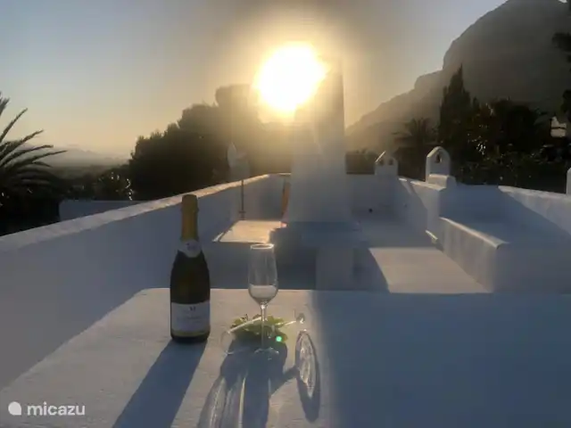 El Azahar huren in Spanje, Costa Blanca, Jávea - villa Op het dakterras 360 graden uitzicht over de vallei en zee