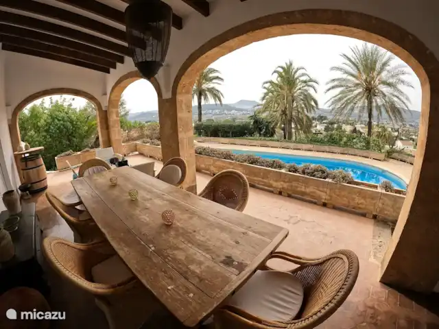 El Azahar huren in Spanje, Costa Blanca, Jávea - villa Lekker overdekt op het terras
