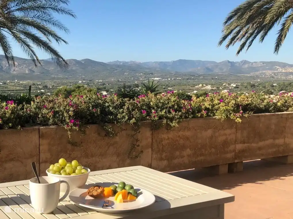 Delicious breakfast on the terrace