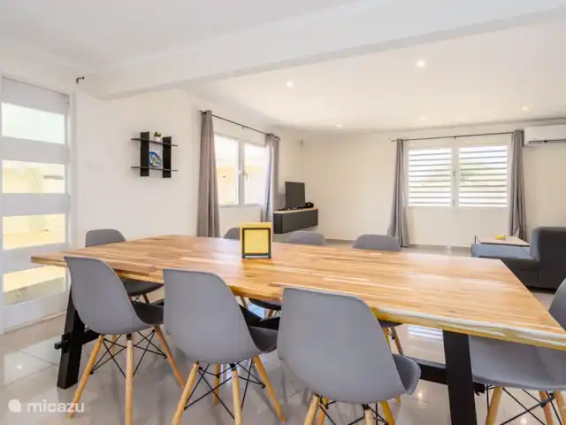 Nouvelle villa avec vue sur l'océan + piscine | Curaçao, Banda Abou (ouest), Tera Korá - villa Salle à manger salon
