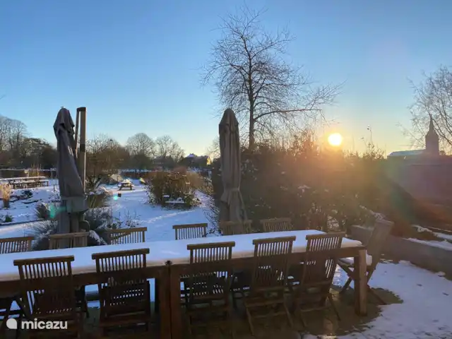 La Riennaise | Belgique, Ardennes, Gedinne - maison de vacances La terrasse sous la neige