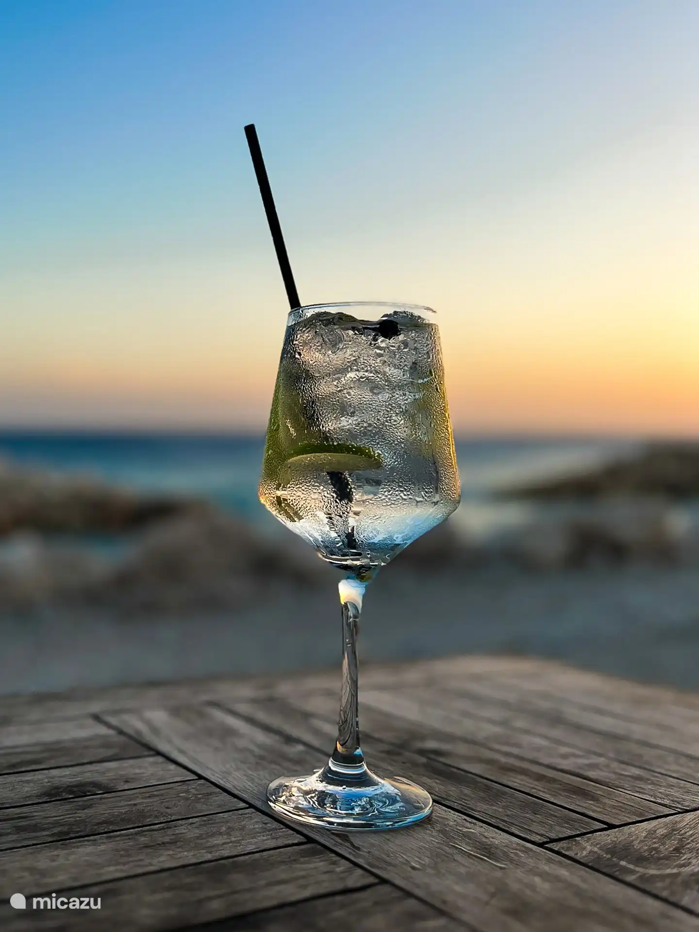 Cóctel en la playa.