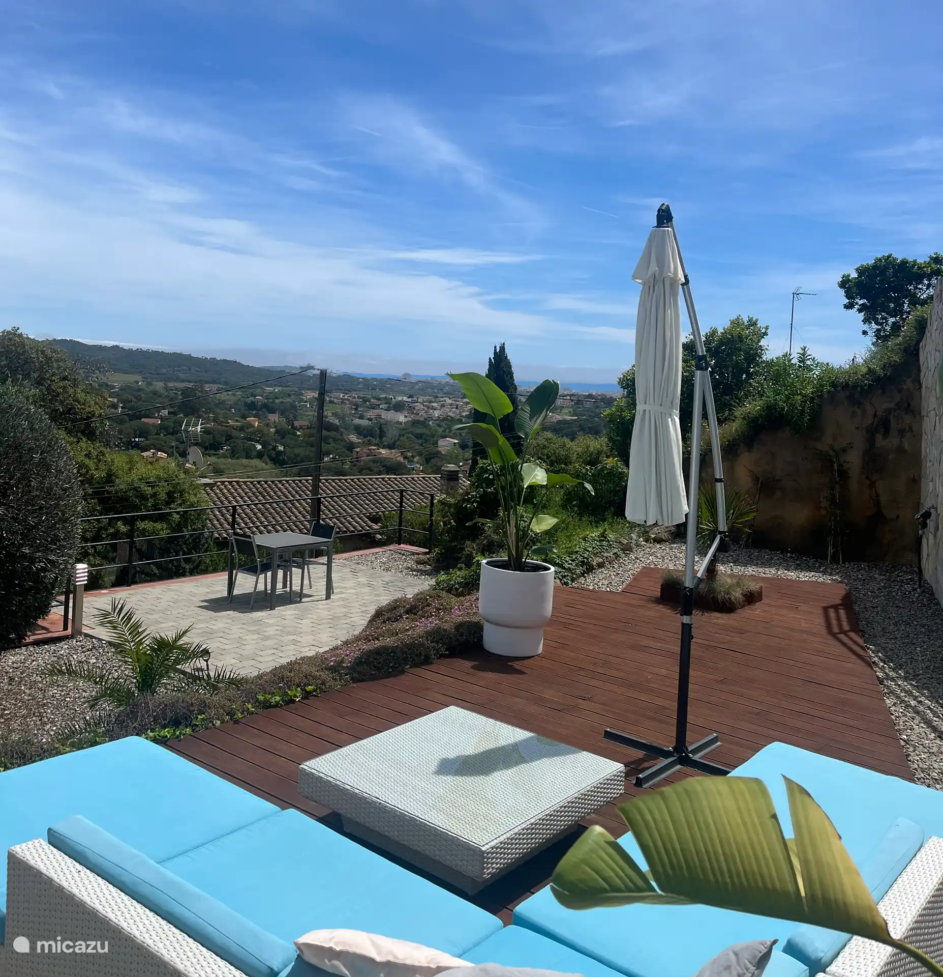 Vue depuis la terrasse.