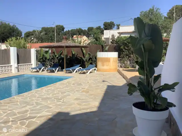 Casa Mare Selva en España, Costa Blanca, Benissa - casa vacacional Vista desde el ángulo del sol.