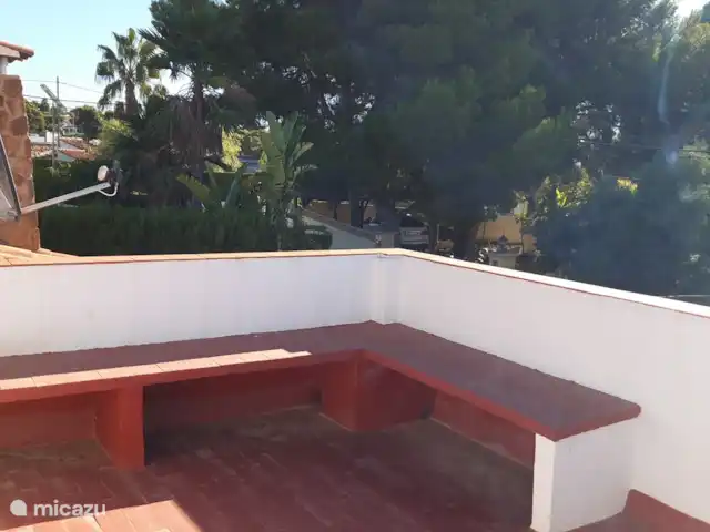 Casa Mare Selva en España, Costa Blanca, Benissa - casa vacacional Azotea con asientos.