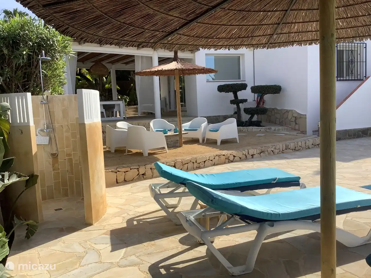 Blick auf die Strandterrasse.