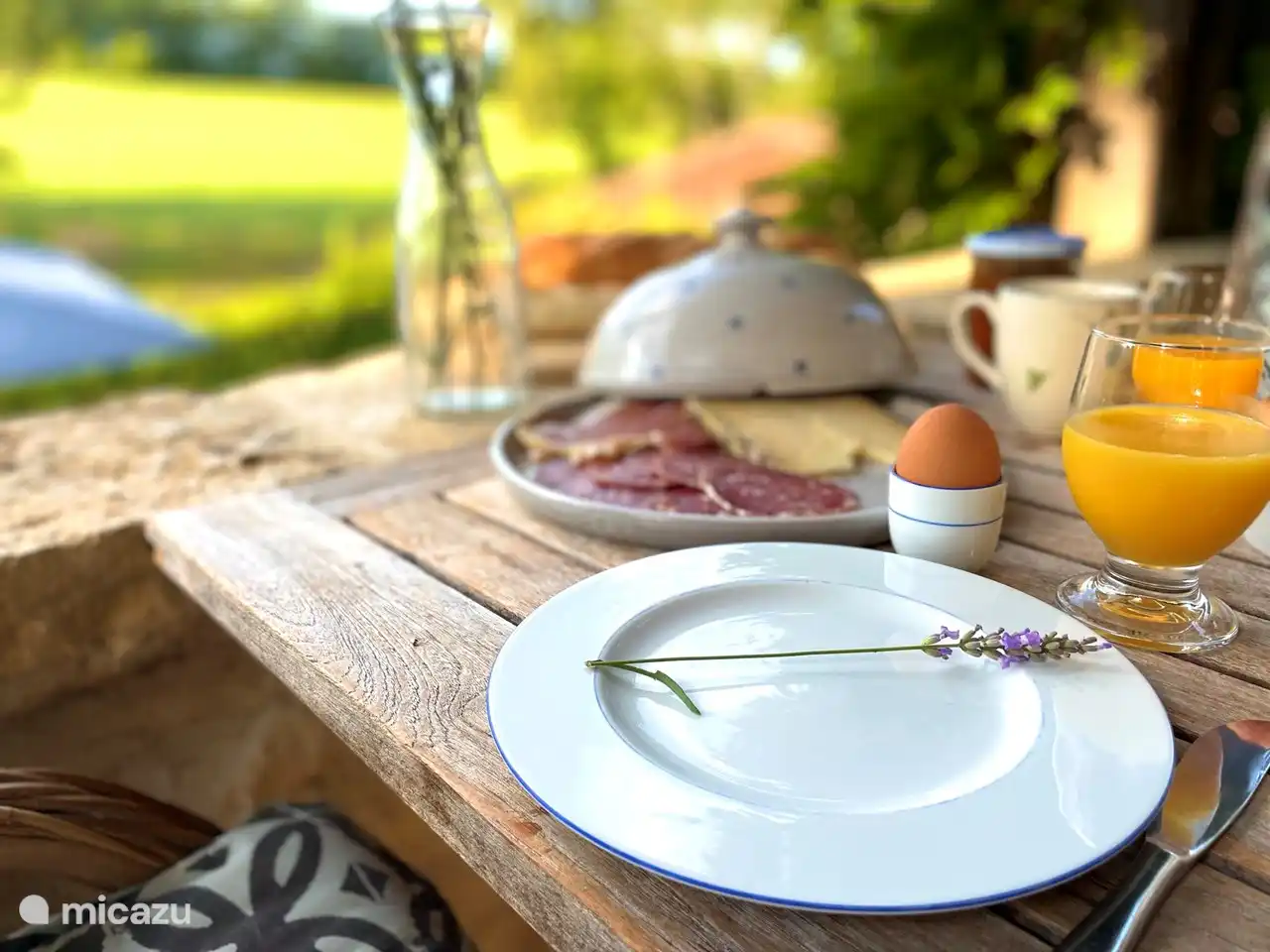 Leckeres Frühstück auf dem Boulet