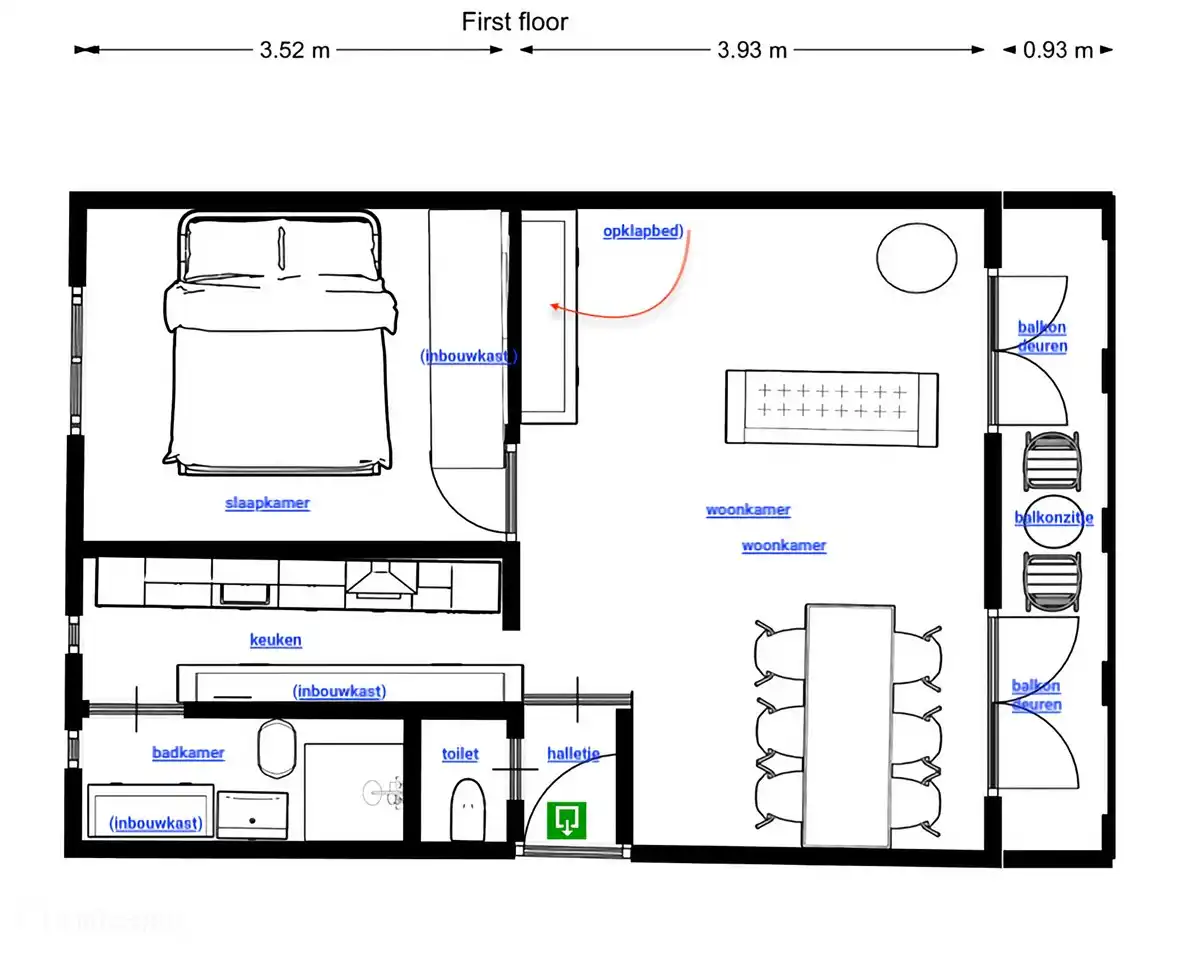 Plan de l'appartement