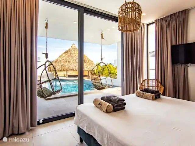 Lamar Villas Penthouse Aloès | Curaçao, Banda Ariba (est), Jan Thiel - penthouse Voir la chambre 2 (maître)